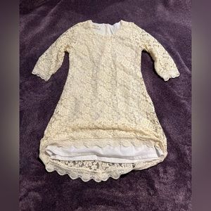 Girls lace dress flower